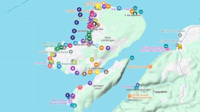 nusa-lembongan-map - source: https://www.google.com/maps/d/u/0/viewer?ll=-8.686716636125068%2C115.45192768431359&z=14&mid=1HB1DEwNGRGjCrvOg24R_7yANoiU